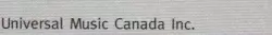 Universal Music Canada Inc.