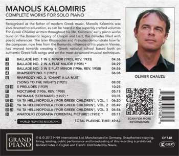 CD نيسم جلال: Complete Works For Solo Piano