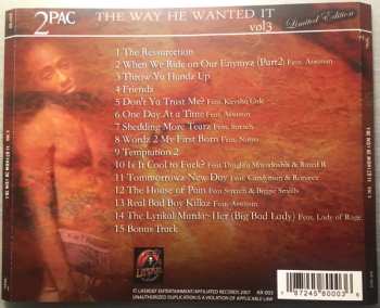 CD 2Pac: The Way He Wanted It Vol. 3
