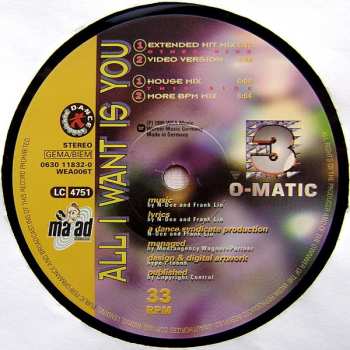 LP 3-O-Matic: All I Want Is You