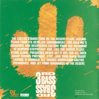CD 3rd Bass: The Cactus Cee/D (The Cactus Album)