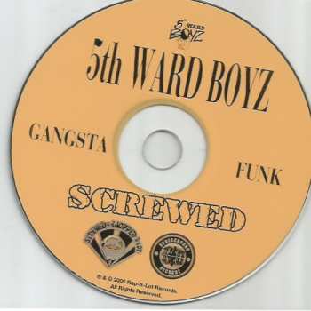 CD 5th Ward Boyz: Gangsta Funk Screwed 