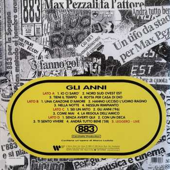 2LP 883: Gli Anni CLR | LTD | NUM