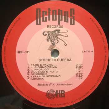 LP Alessandro Alessandroni: Storie Di Guerra LTD