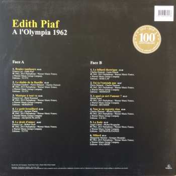LP Edith Piaf: A l'Olympia 1962