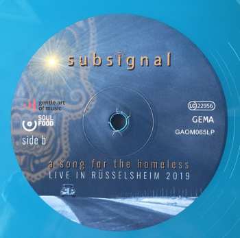 2LP Subsignal: A Song For The Homeless Live In Rüsselsheim 2019 LTD