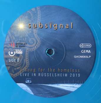 2LP Subsignal: A Song For The Homeless Live In Rüsselsheim 2019 LTD