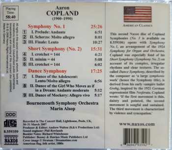 CD Aaron Copland: Dance Symphony - Symphony No. 1 - Short Symphony