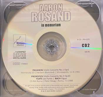 4CD/Set di cofanetti Aaron Rosand: In Memoriam