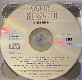 4CD/Set di cofanetti Aaron Rosand: In Memoriam