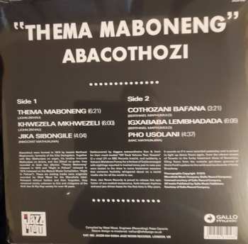 LP Abacothozi: Thema Maboneng