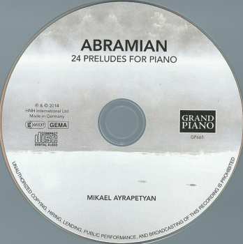 CD Mikael Ayrapetyan: 24 Preludes For Piano
