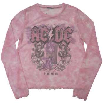 Merch AC/DC: Donne Long Sleeve Maglietta Plug Me In
