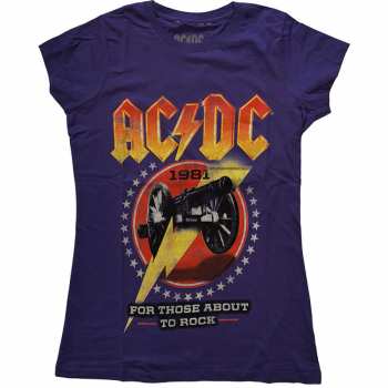 Merch AC/DC: Donne Maglietta For Those About To Rock '81 
