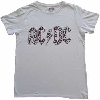 Merce AC/DC: Dámské Tričko Mono Leopard Print Logo Ac/dc 10