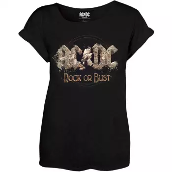 Donne Maglietta Rock Or Bust 