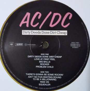 LP AC/DC: Dirty Deeds Done Dirt Cheap CLR | LTD