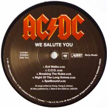 LP AC/DC: For Those About To Rock (We Salute You)