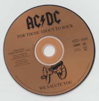CD AC/DC: For Those About To Rock (We Salute You) DIGI
