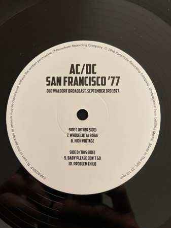 2LP AC/DC: San Francisco '77