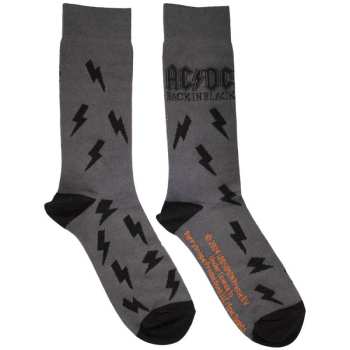 Merch AC/DC: Calzini alla caviglia Back In Black Bolts