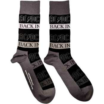 Merce AC/DC: Ac/dc Unisex Ankle Socks: Back In Black (black) (uk Size 4 - 7) 36 - 42
