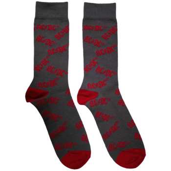 Merch AC/DC: Calzini alla caviglia Logo Ac/dc Pattern
