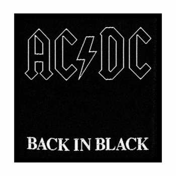 Merce AC/DC: Nášivka Back In Black