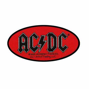 Merch AC/DC: Applicazione Oval Logo Ac/dc