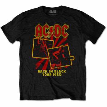 Merch AC/DC: Maglietta Back In Black Tour 1980 