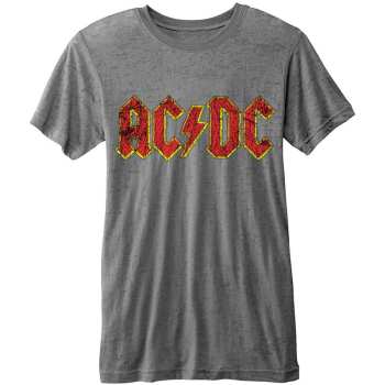 Merce AC/DC: Ac/dc Unisex T-shirt: Classic Logo (burnout) (small) S