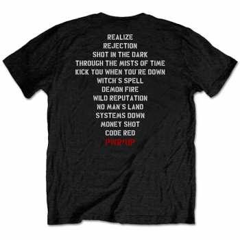 Merce AC/DC: Tričko Dark Stage/track List  S
