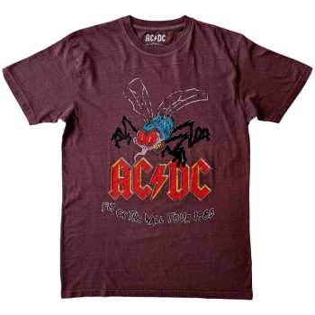Merce AC/DC: Ac/dc Unisex T-shirt: Fly On The Wall Tour (small) S