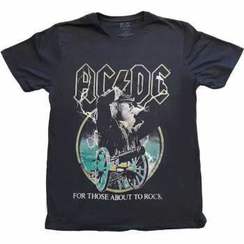 Merch AC/DC: Maglietta For Those About To Rock Yellow Outlines 