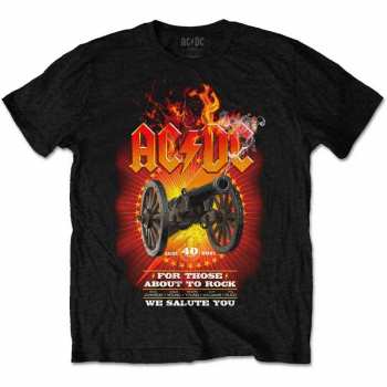 Merch AC/DC: Maglietta Ftatr 40th Flaming 