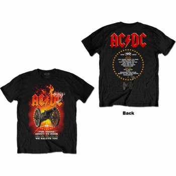 Merce AC/DC: Tričko Ftatr 40th Flaming  S