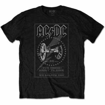 Merch AC/DC: Maglietta Ftatr 40th Monochrome 