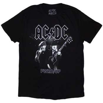 Merch AC/DC: Maglietta Pwrd-up B&w Photo Eu Tour '24
