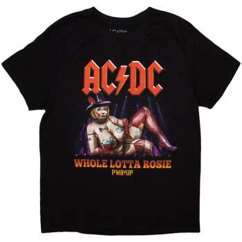 Merce AC/DC: Ac/dc Unisex T-shirt: Whole Lotta Germany Pwr-up Eu Tour '24 (back Print & Ex-tour) (small) S