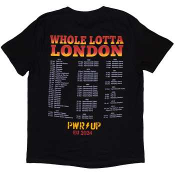 Merce AC/DC: Ac/dc Unisex T-shirt: Whole Lotta London Pwr-up Eu Tour '24 (back Print & Ex-tour) (medium) M