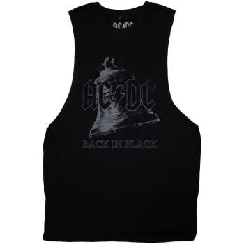 Merce AC/DC: Ac/dc Unisex Vest T-shirt: Back In Black Bell (black) (small) S