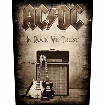 Merch AC/DC: Applicazione sulla schiena In Rock We Trust 
