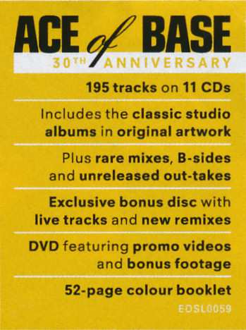 11CD/DVD/Set di cofanetti Ace Of Base: All That She Wants: The Classic Collection DLX