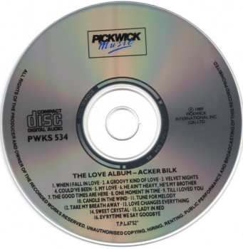 CD Acker Bilk: The Love Album