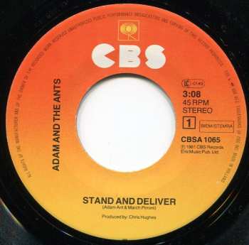 SP Adam And The Ants: Stand & Deliver!
