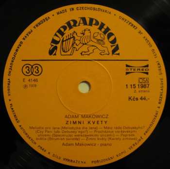 LP Adam Makowicz: Zimní Květy