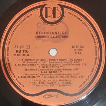 LP Adriano Celentano: Celentaneide