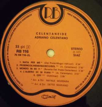 LP Adriano Celentano: Celentaneide