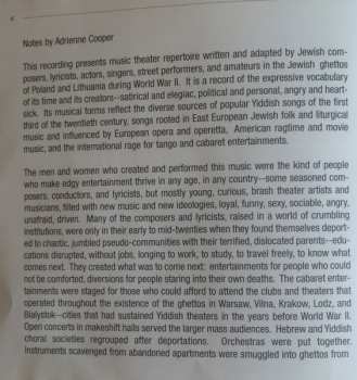 CD Adrienne Cooper: Ghetto Tango - Wartime Yiddish Theater