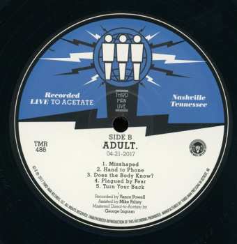 LP ADULT.: Live At Third Man Records